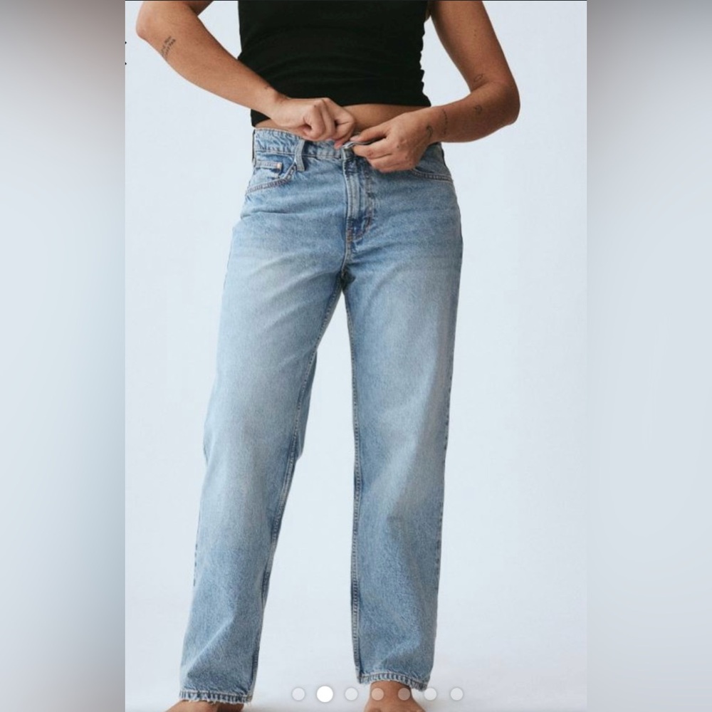 H&M &Denim 90’s Baggy Low Waist Loose Fit Denim Size 0